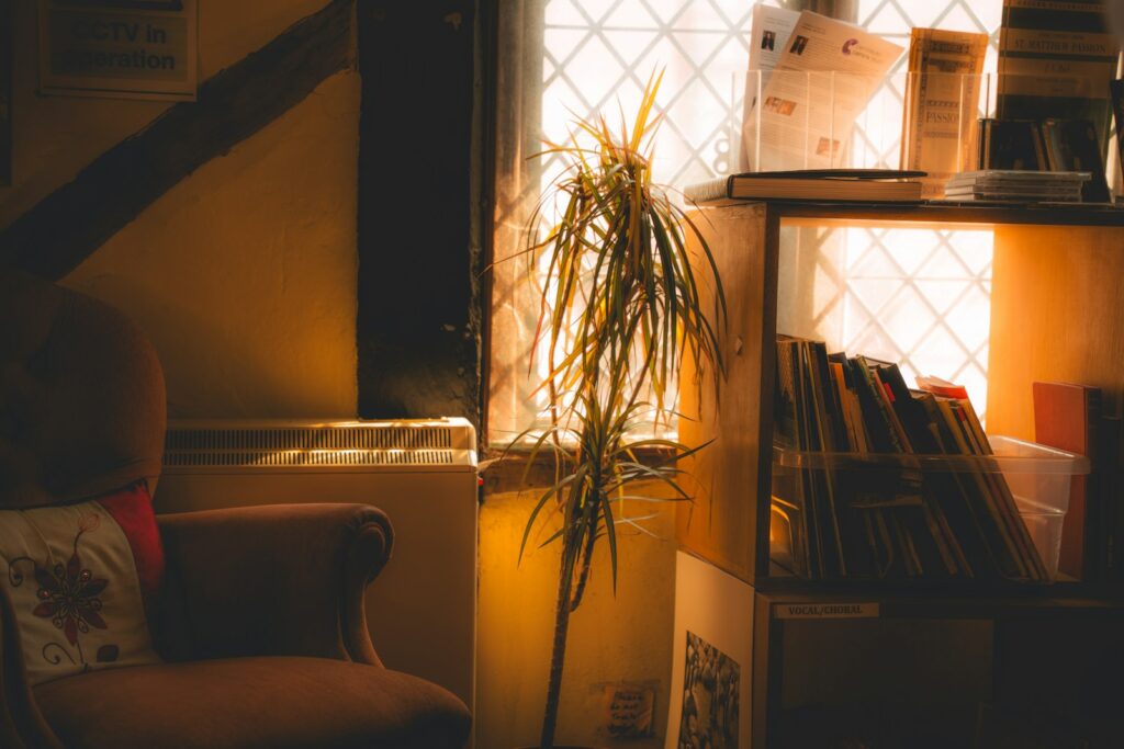 Warmes, sanftes Morgenlicht in einem gemütlichen Zimmer – Symbolbild Morgenroutine